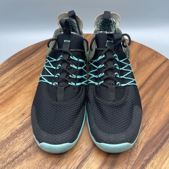 Nike Free Viritous Shoes Womens Size 9 Black Aqua Green Print Sneakers Running - Picture 2 of 8